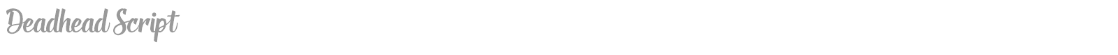 Deadhead Script font preview